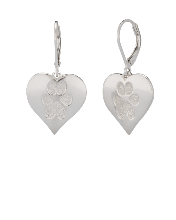 Pet Heart Earrings Keepsakes